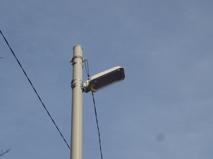 LED防犯灯設置工事の施工