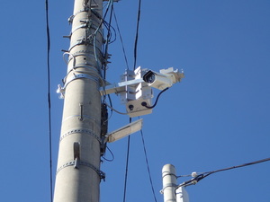 平成29年度　街灯防犯カメラ設置工事の施工